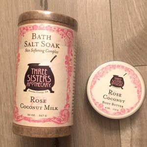 Rose Coconut Body Butter + Bath Soak